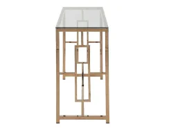 Sidetable Clotilde - Gehard Glas En Staal - Koperkleurig - Van-PASCAL MORABITO Outlet