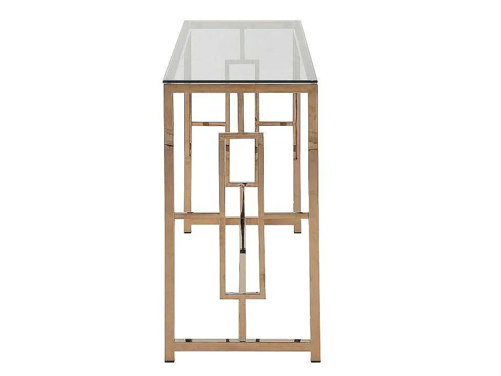 Sidetable Clotilde - Gehard Glas En Staal - Koperkleurig - Van-PASCAL MORABITO Outlet