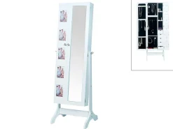 Sieradenkast Met Spiegel En Fotolijstjes Polina - H142 Cm-OZAIA Sale