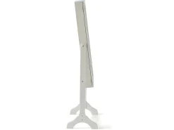 Sieradenkastje Met Spiegel Berenice - Mdf En Grenen - 120 X 39 X 30 Cm - Wit-OZAIA New
