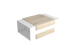 Simon Koffietafel, Wit, Sonoma, 100X60X35 Cm, Epikasa-Homemania Online