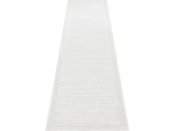 Sisal Tapijt, Loper Timo 5979 Buitenshuis Kader Wit 80X300 Cm-RugsX New