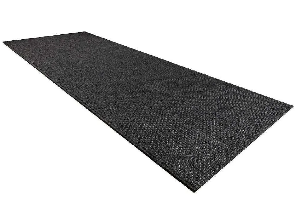 Sisal Tapijt, Loper Timo 0000 Buitenshuis Zwart 70X250 Cm-RugsX Discount