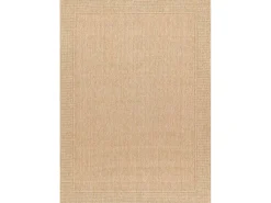 Sisal Tapijt Timo 5979 Buitenshuis Kader Donker Beige 240X330 Cm-RugsX Outlet