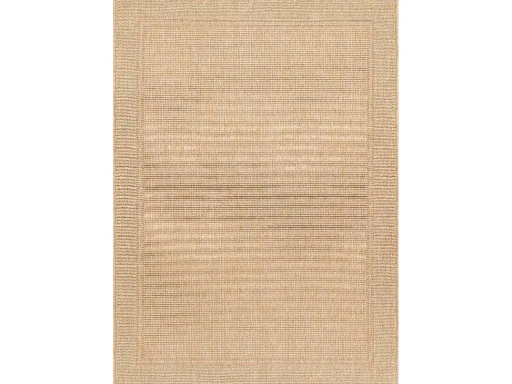 Sisal Tapijt Timo 5979 Buitenshuis Kader Donker Beige 240X330 Cm-RugsX Outlet
