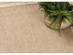 Sisal Tapijt Timo 5979 Buitenshuis Kader Donker Beige 240X330 Cm-RugsX Outlet