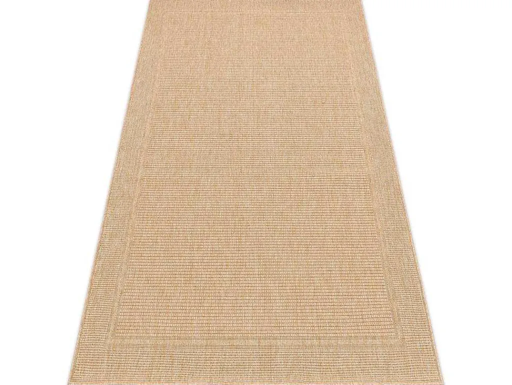 Sisal Tapijt Timo 5979 Buitenshuis Kader Donker Beige 180X270 Cm-RugsX Clearance