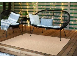Sisal Tapijt Timo 6272 Buitenshuis Donker Beige 240X330 Cm-RugsX Online