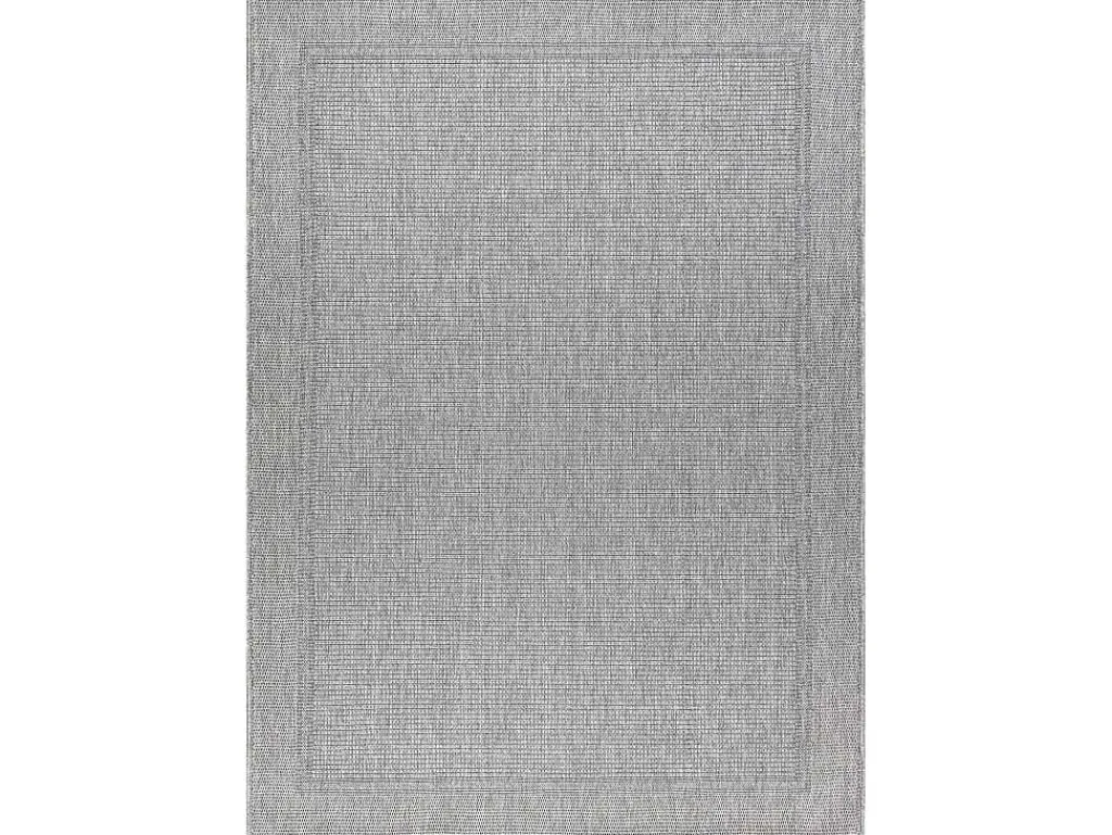 Sisal Tapijt Timo 5979 Buitenshuis Kader Grijskleuring 240X330 Cm-RugsX Clearance