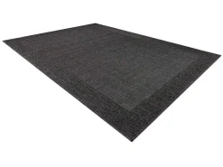 Sisal Tapijt Timo 5000 Buitenshuis Kader Zwart 280X370 Cm-RugsX New