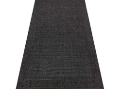 Sisal Tapijt Timo 5000 Buitenshuis Kader Zwart 280X370 Cm-RugsX New