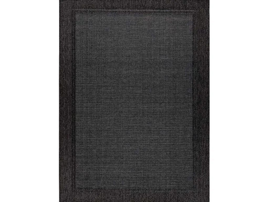Sisal Tapijt Timo 5000 Buitenshuis Kader Zwart 280X370 Cm-RugsX New