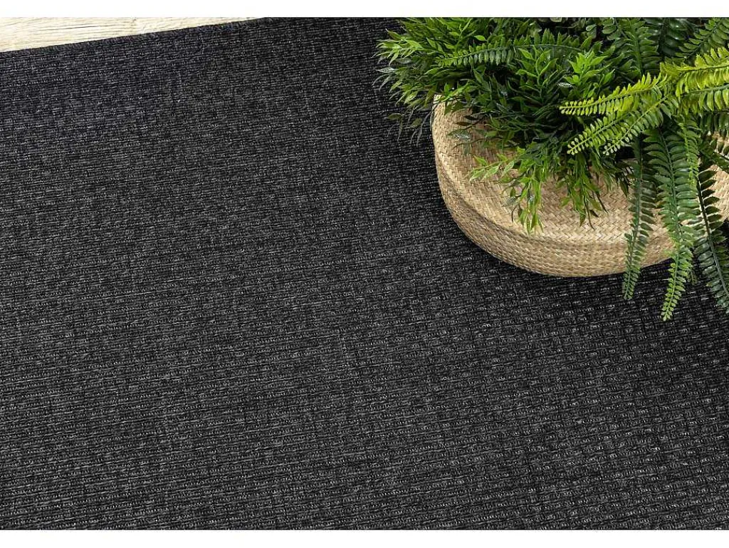 Sisal Tapijt Timo 0000 Buitenshuis Zwart 120X170 Cm-RugsX Sale
