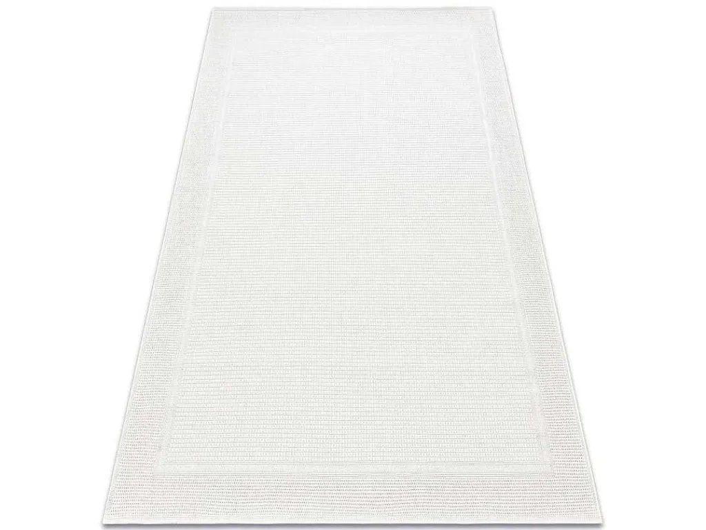 Sisal Tapijt Timo 5979 Buitenshuis Kader Wit 160X220 Cm-RugsX Online