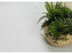 Sisal Tapijt Timo 5979 Buitenshuis Kader Wit 160X220 Cm-RugsX Online