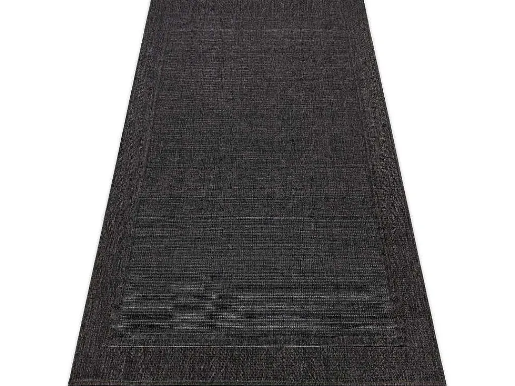 Sisal Tapijt Timo 5000 Buitenshuis Kader Zwart 80X150 Cm-RugsX Hot