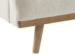 Slaapbank 3 Zitplaatsen Klik-Klakmechanisme Witte Bouclestof Esme-Vente-unique Outlet
