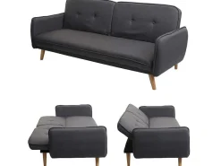 Slaapbank Mcw-J18, Antraciet-Grijs-Vente-unique Best