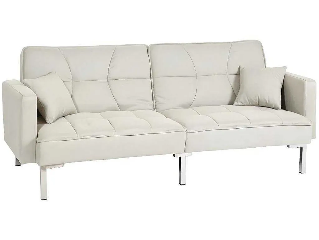 Slaapbank Mcw-K65, Stof/Textiel Creme-Beige-Vente-unique Discount
