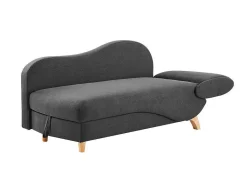 Slaapbank Van Antraciete Stof Met Opbergruimte - Hoek Links - Penelope-Vente-unique Discount