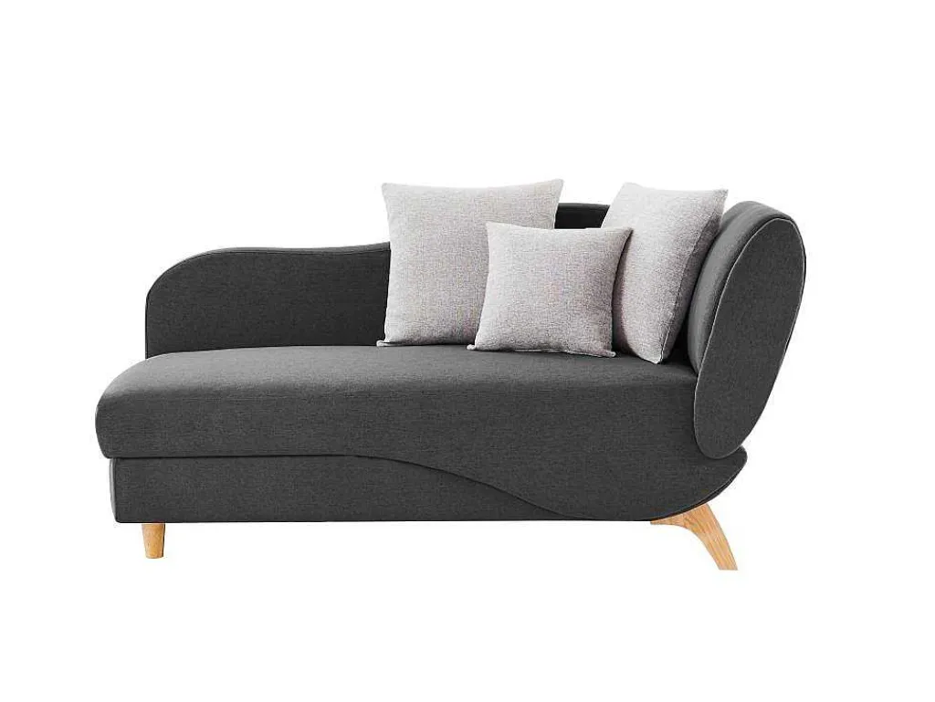 Slaapbank Van Antraciete Stof Met Opbergruimte - Hoek Links - Penelope-Vente-unique Discount