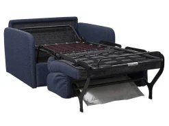 Slaapfauteuil Met Matras Van Stof Nadoa - Slaapafmeting 70 Cm - Blauw-Vente-unique Clearance