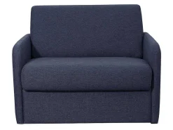 Slaapfauteuil Met Matras Van Stof Nadoa - Slaapafmeting 70 Cm - Blauw-Vente-unique Clearance