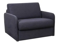 Slaapfauteuil Met Matras Van Stof Nadoa - Slaapafmeting 70 Cm - Antraciet-Vente-unique