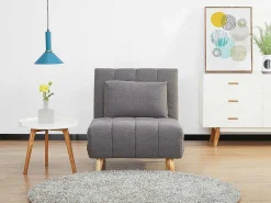 Slaapfauteuil Strevi - Stof - Grijs-Vente-unique New