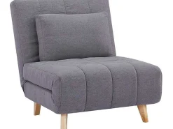 Slaapfauteuil Strevi - Stof - Grijs-Vente-unique New
