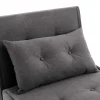 Slaapfauteuil Van Antracietgrijze Stof Uribia-Vente-unique Clearance