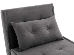 Slaapfauteuil Van Antracietgrijze Stof Uribia-Vente-unique Clearance