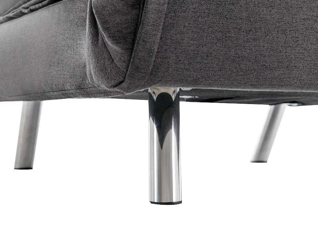 Slaapfauteuil Van Antracietgrijze Stof Uribia-Vente-unique Clearance