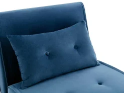 Slaapfauteuil Van Nachtblauw Velours Uribia-Vente-unique Clearance
