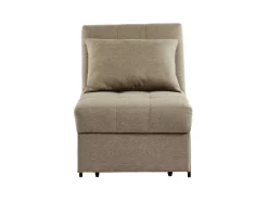 Slaapfauteuil Van Stof Lesna - Beige-Vente-unique Clearance