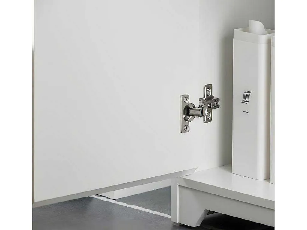 Badkamer Onder Aanrecht, Onder Aanrecht, Onder Wastafel, Aanrecht, Gootsteen Afdekking Met 2 Deuren, 60X30X60 Cm, Wit, Bzr108-Ii-W-Sobuy Hot