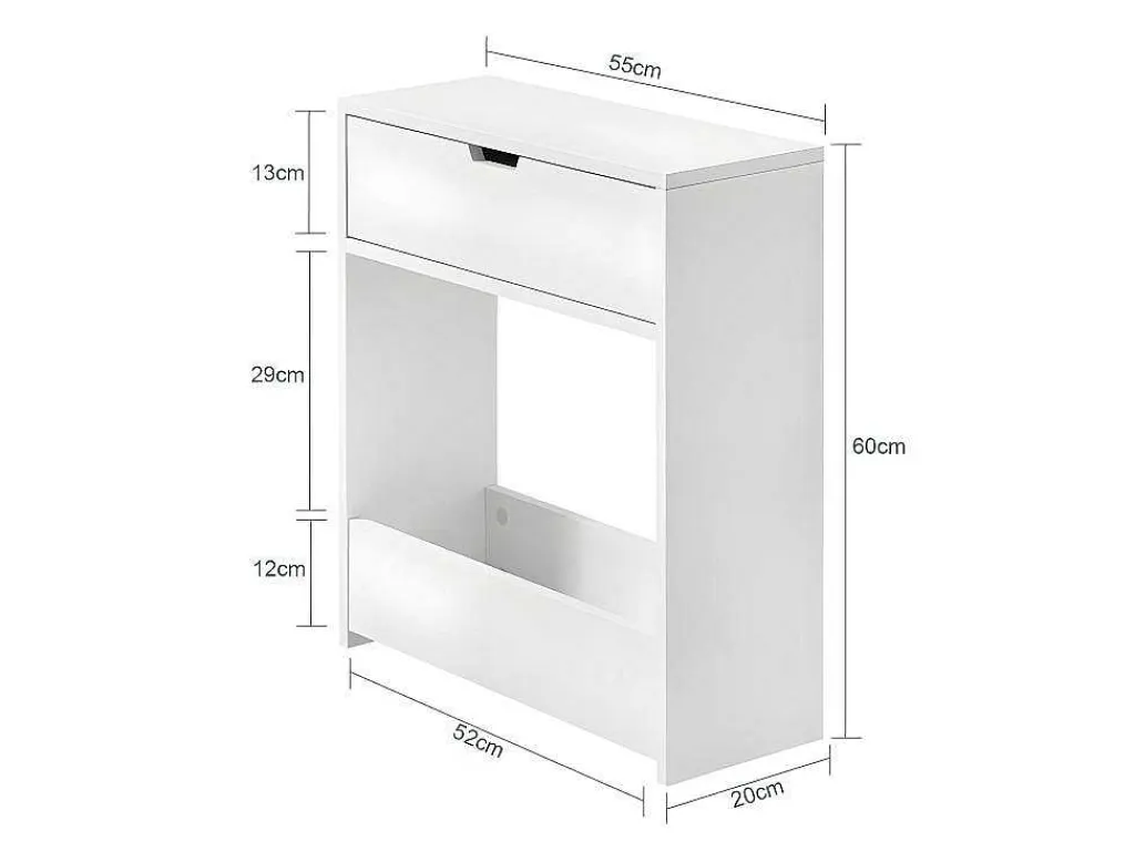 Bzr48-W Toiletrolhouder, Badkamer Toiletkast, Badkamermeubels, Houten Vloer Staande Badkamerkast-Sobuy Online