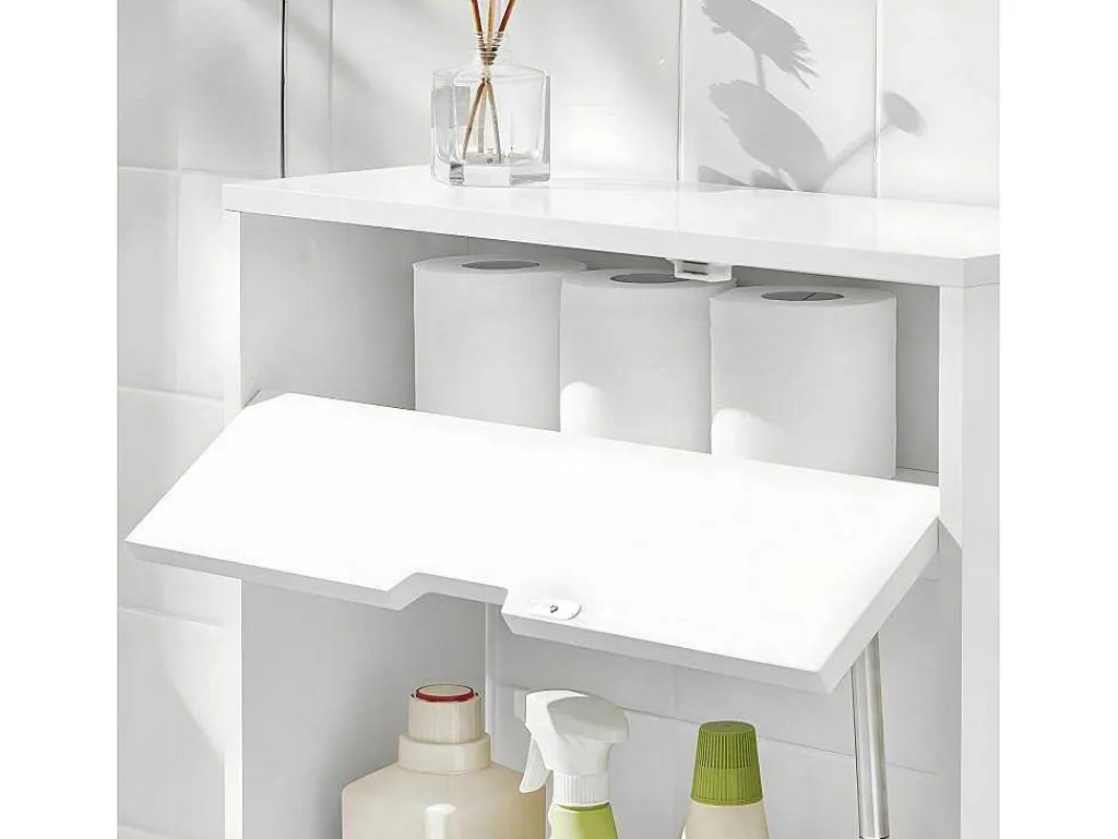 Bzr48-W Toiletrolhouder, Badkamer Toiletkast, Badkamermeubels, Houten Vloer Staande Badkamerkast-Sobuy Online
