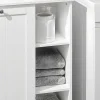 Bzr105-W Waszak Waskast Met 3 Planken En 1 Uitneembare Wasmand-Sobuy New