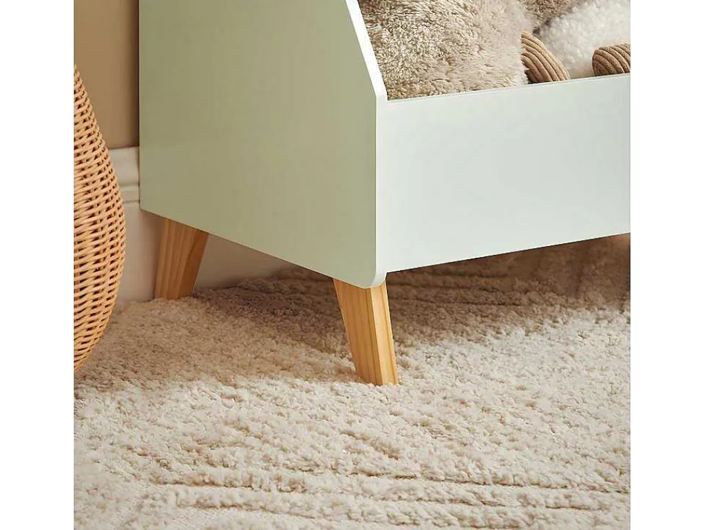 Kinderspeelgoedopbergplank, Boekenplank, Opbergeenheid Voor Kinderkamer, Boekenkast Met 2 Planken En 3 Open Vakken, 60 X 36 X 89 Cm, Kmb90-Gr-Sobuy Best