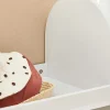 Kmb40-W Kinderkledingkast, Kinderslaapkamer Kledingrek, Kinderkledingrek, Kledingroedes, Kapstok, Kledingkasten Met 3 Planken, 1 Mand En 3 Haken-Sobuy Outlet