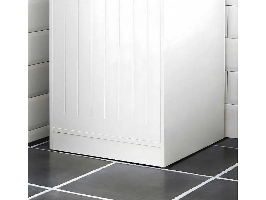 Linnenkast, Wasmand, Badkameronderkast, Toiletkast, Opbergmeubel Met 1 Lade En 1 Uitneembare Wasmand, Wit, 40X39X86Cm, Bzr110-W-Sobuy Sale