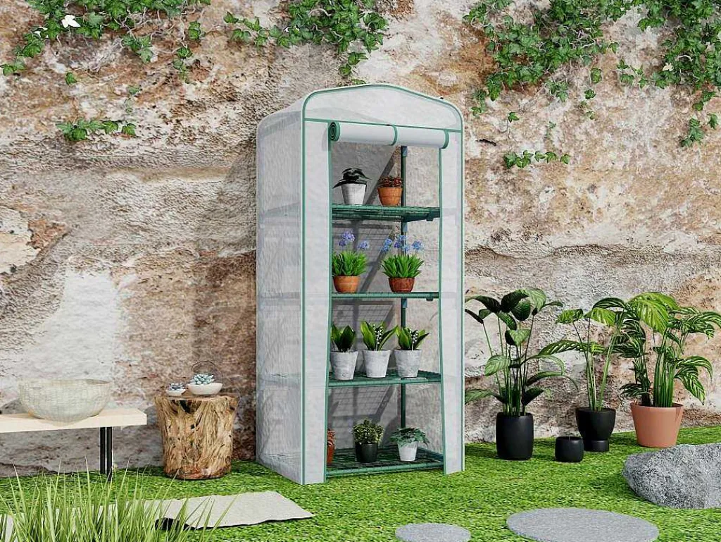Soepele Mini-Tuin- Of Balkonserre Met Stalen Structuur Tigridia 0,35 M-EXPERTLAND Discount