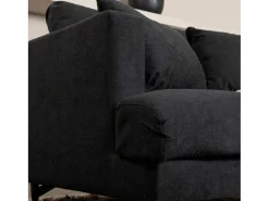 Sofia Fauteuil Zwart.-Vente-unique Hot