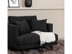 Sofia Fauteuil Zwart.-Vente-unique Hot