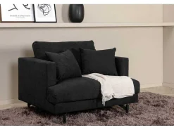 Sofia Fauteuil Zwart.-Vente-unique Hot