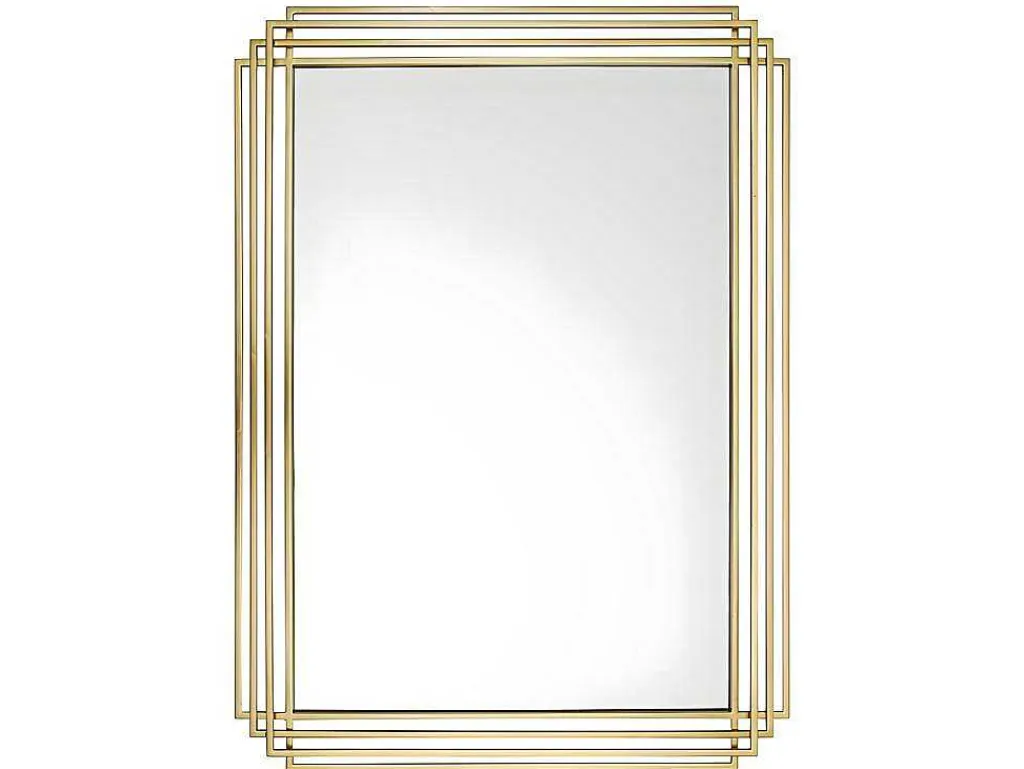 Spiegel In Art-Decostijl Samba - B80 X H110 Cm - Goudkleurig-OZAIA Online