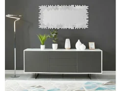 Spiegel Lola 120 X 2 X 57 Cm - Roestvrij Staal En Mdf - Zilverkleurig-OZAIA Online