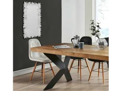 Spiegel Lola 120 X 2 X 57 Cm - Roestvrij Staal En Mdf - Zilverkleurig-OZAIA Online