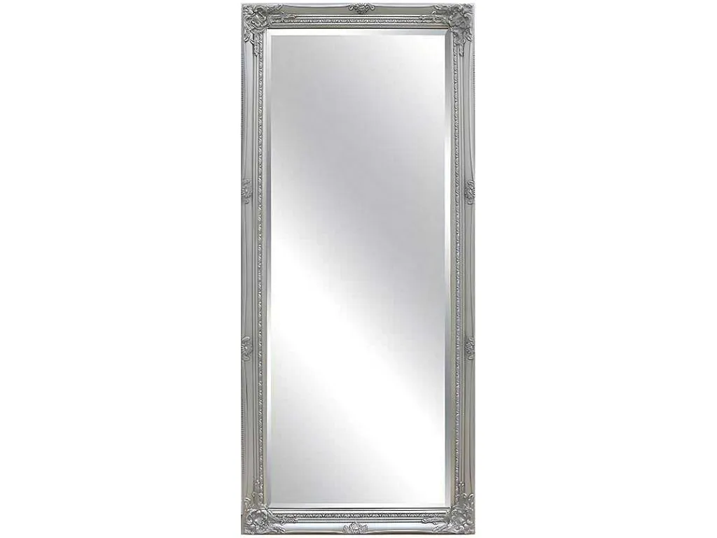 Spiegel Met Lijst Elvire - Eucalyptushout - 60 X 140 Cm - Kleur: Zilver-OZAIA Discount